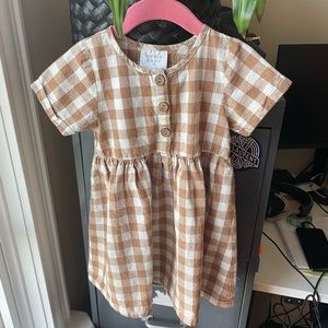 Mebie Baby linen-cotton dress